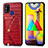 Custodia Lusso Pelle Cover S01D per Samsung Galaxy M21s Rosso