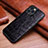 Custodia Lusso Pelle Cover S02 per Apple iPhone 13 Pro Max Nero