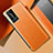 Custodia Lusso Pelle Cover S02 per Huawei P40 Pro+ Plus Arancione