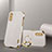 Custodia Lusso Pelle Cover S02 per Samsung Galaxy M02 Bianco