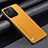 Custodia Lusso Pelle Cover S02 per Xiaomi Redmi 9C NFC Giallo