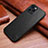 Custodia Lusso Pelle Cover S03 per Apple iPhone 13 Pro Max Nero