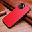 Custodia Lusso Pelle Cover S03 per Apple iPhone 13 Rosso