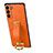 Custodia Lusso Pelle Cover S05 per Samsung Galaxy S22 Plus 5G Arancione