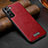 Custodia Lusso Pelle Cover S07 per Samsung Galaxy S21 Plus 5G Rosso