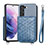 Custodia Lusso Pelle Cover S08D per Samsung Galaxy S21 5G Blu