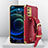 Custodia Lusso Pelle Cover XD1 per Oppo A95 4G Rosso