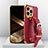 Custodia Lusso Pelle Cover XD2 per Apple iPhone 13 Pro Rosso