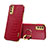 Custodia Lusso Pelle Cover XD2 per Vivo Y12s Rosso