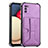 Custodia Lusso Pelle Cover Y01B per Samsung Galaxy A03s Viola
