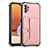 Custodia Lusso Pelle Cover Y01B per Samsung Galaxy M32 5G Oro Rosa