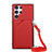 Custodia Lusso Pelle Cover Y01B per Samsung Galaxy S23 Ultra 5G Rosso