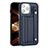 Custodia Lusso Pelle Cover Y02B per Apple iPhone 13 Pro Blu