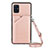 Custodia Lusso Pelle Cover Y02B per Samsung Galaxy A51 4G Oro Rosa