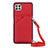 Custodia Lusso Pelle Cover Y02B per Samsung Galaxy F42 5G Rosso