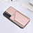 Custodia Lusso Pelle Cover Y02B per Samsung Galaxy S25 5G Oro Rosa