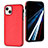 Custodia Lusso Pelle Cover Y03B per Apple iPhone 13 Rosso