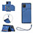 Custodia Lusso Pelle Cover Y03B per Samsung Galaxy Note 10 Lite Blu