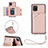 Custodia Lusso Pelle Cover Y03B per Samsung Galaxy Note 10 Lite Oro Rosa