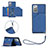 Custodia Lusso Pelle Cover Y03B per Samsung Galaxy Note 20 5G Blu