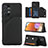 Custodia Lusso Pelle Cover Y04B per Samsung Galaxy M32 5G Nero