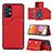 Custodia Lusso Pelle Cover Y04B per Samsung Galaxy M32 5G Rosso