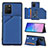 Custodia Lusso Pelle Cover Y04B per Samsung Galaxy S10 Lite Blu