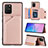 Custodia Lusso Pelle Cover Y04B per Samsung Galaxy S10 Lite Oro Rosa