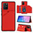 Custodia Lusso Pelle Cover Y04B per Samsung Galaxy S10 Lite Rosso