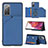 Custodia Lusso Pelle Cover Y04B per Samsung Galaxy S20 Lite 5G Blu