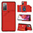 Custodia Lusso Pelle Cover Y04B per Samsung Galaxy S20 Lite 5G Rosso
