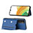 Custodia Lusso Pelle Cover YB1 per Samsung Galaxy A54 5G Blu