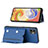 Custodia Lusso Pelle Cover YB1 per Samsung Galaxy M04 Blu