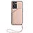 Custodia Lusso Pelle Cover YB2 per Oppo A77 4G Oro Rosa