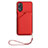 Custodia Lusso Pelle Cover YB2 per Oppo A78 5G Rosso