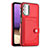 Custodia Lusso Pelle Cover YB2 per Samsung Galaxy M32 5G Rosso