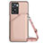 Custodia Lusso Pelle Cover YB3 per Oppo A57 4G Oro Rosa