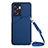 Custodia Lusso Pelle Cover YB3 per Oppo A57 5G Blu