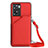 Custodia Lusso Pelle Cover YB3 per Oppo A77 4G Rosso