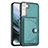 Custodia Lusso Pelle Cover YB5 per Samsung Galaxy S22 5G Verde