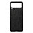 Custodia Lusso Pelle e Plastica Opaca Cover B04 per Samsung Galaxy Z Flip3 5G Nero