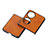 Custodia Lusso Pelle e Plastica Opaca Cover B05H per Huawei P60 Pocket Marrone