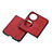 Custodia Lusso Pelle e Plastica Opaca Cover B05H per Huawei P60 Pocket Rosso
