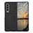 Custodia Lusso Pelle e Plastica Opaca Cover B07 per Samsung Galaxy Z Fold3 5G Verde