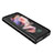 Custodia Lusso Pelle e Plastica Opaca Cover B08 per Samsung Galaxy Z Fold3 5G