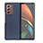 Custodia Lusso Pelle e Plastica Opaca Cover BH1 per Samsung Galaxy Z Fold2 5G Blu