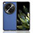 Custodia Lusso Pelle e Plastica Opaca Cover BY1 per OnePlus Open 5G Blu