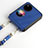 Custodia Lusso Pelle e Plastica Opaca Cover BY2 per Huawei P60 Pocket Blu