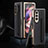 Custodia Lusso Pelle e Plastica Opaca Cover C04 per Samsung Galaxy Z Fold4 5G
