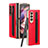 Custodia Lusso Pelle e Plastica Opaca Cover C04 per Samsung Galaxy Z Fold4 5G Rosso